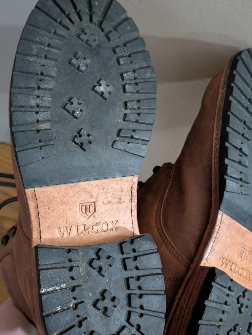Wilcox Boots Shiloh Rust Brown Leather  Work Lace  Men's Size 10